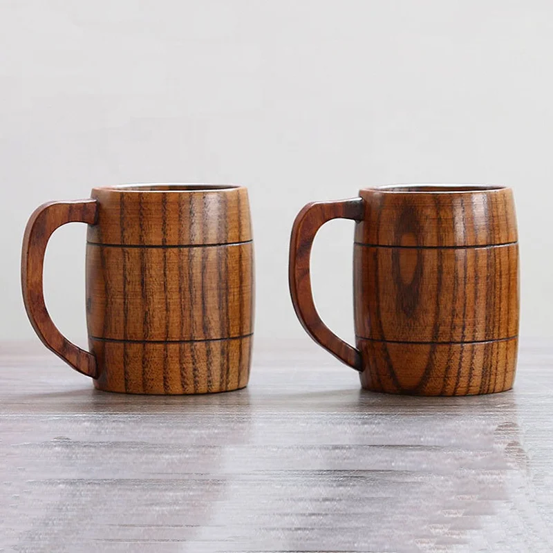 

Quality Choice Creative Custom Wood wooden Mugs, Natural