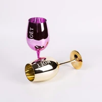 

Moet&Chandon Red/Pink/Gold/Blue Glass Goblet Champagne Glass