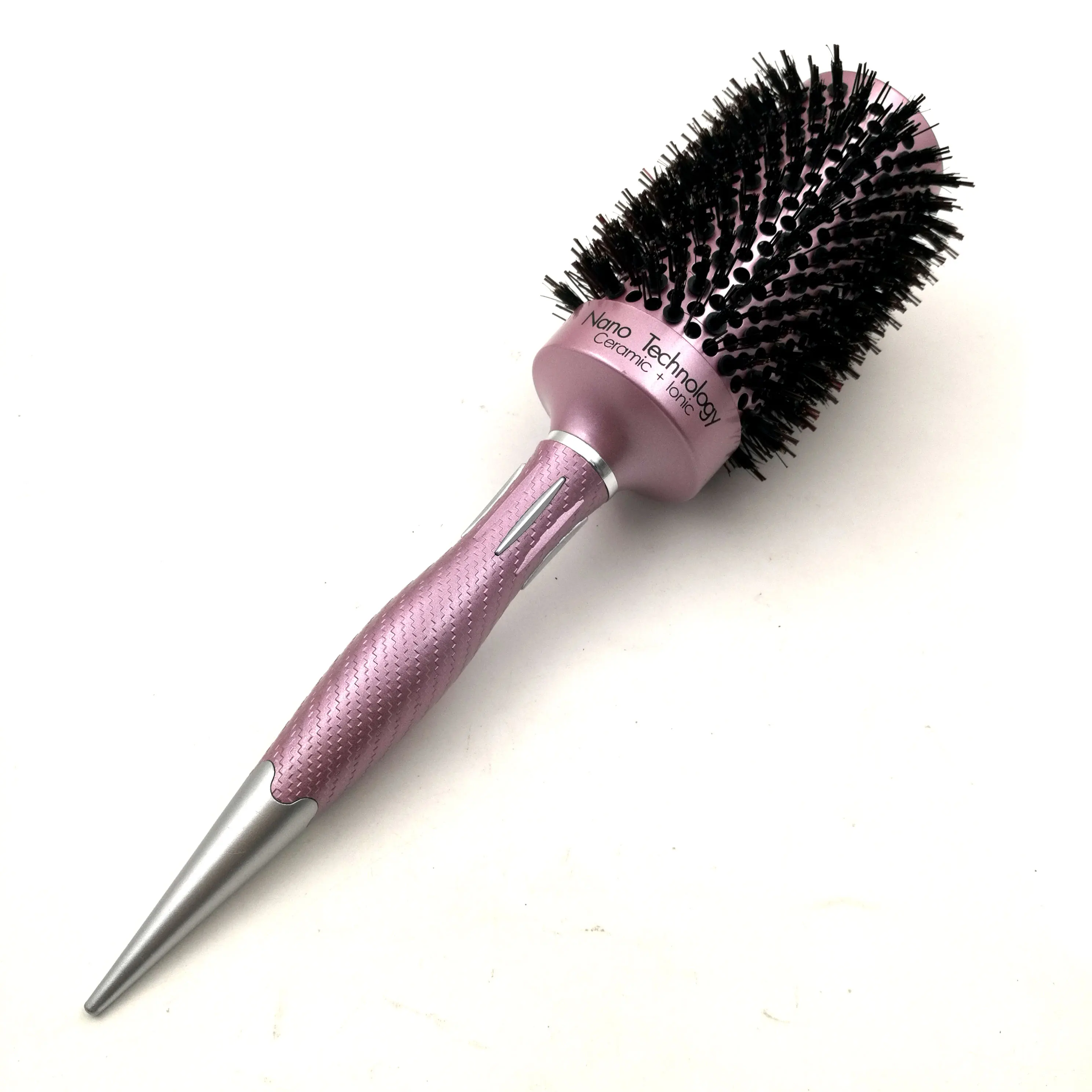 Nano Thermal Ceramic Hair Brush Ionic Round Hair Brush With Boar