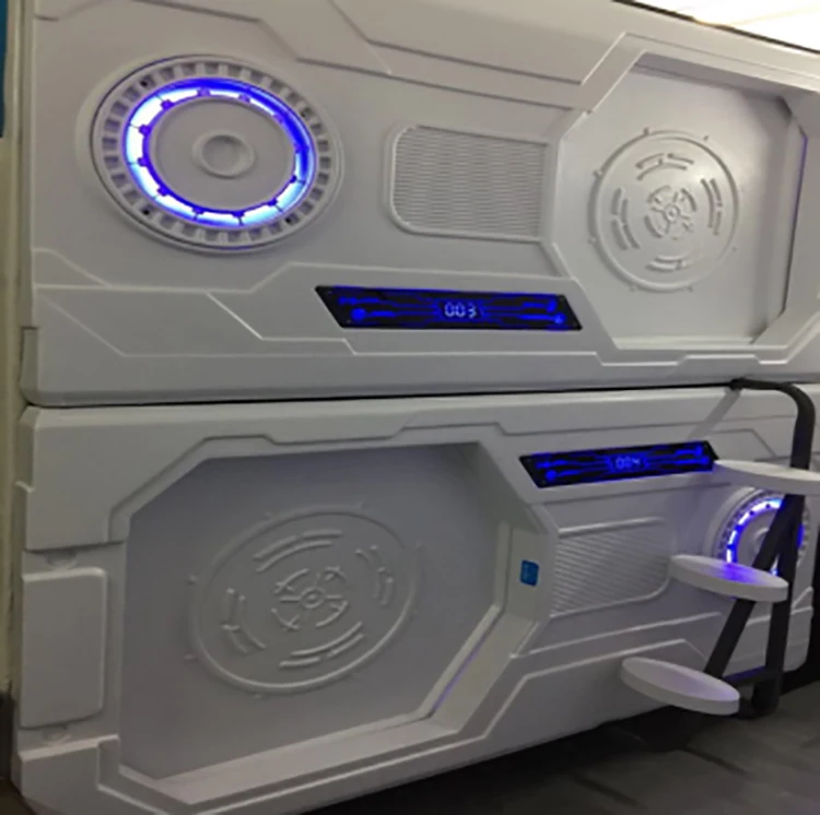 
Latest design shipping container house prefabricated hotel capsule pod space capsule house bunk bed capsule 