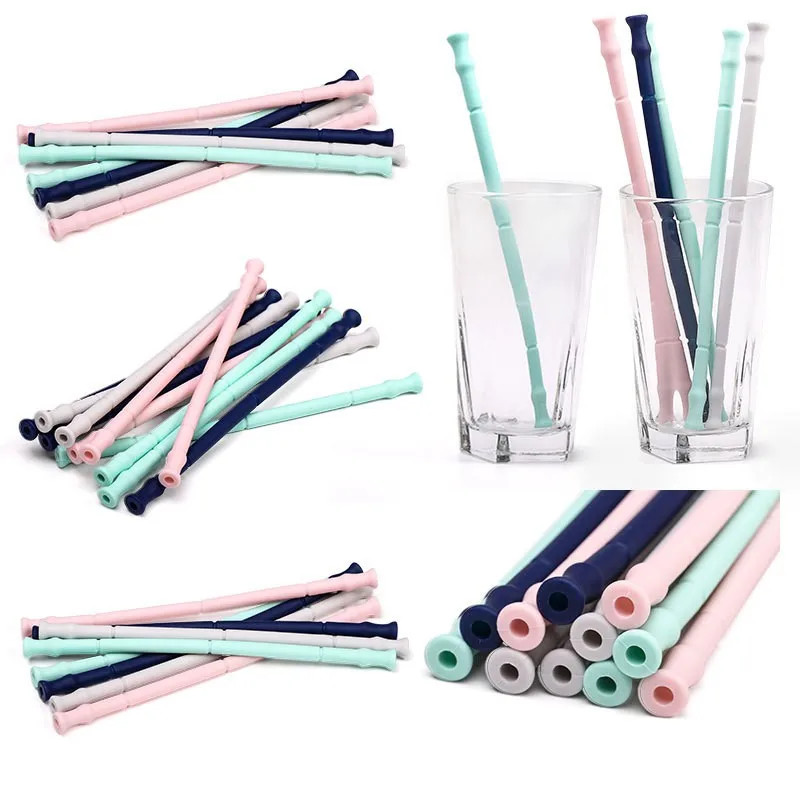 Food Grade Silicone Rubber Straw Ecofriendly Reusable Drinking