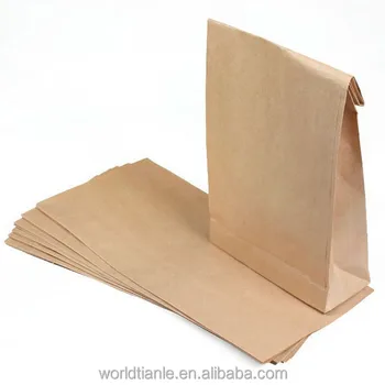 Brown Craft Paper Bag For Deli Packaging With High Quality Product On Alibaba