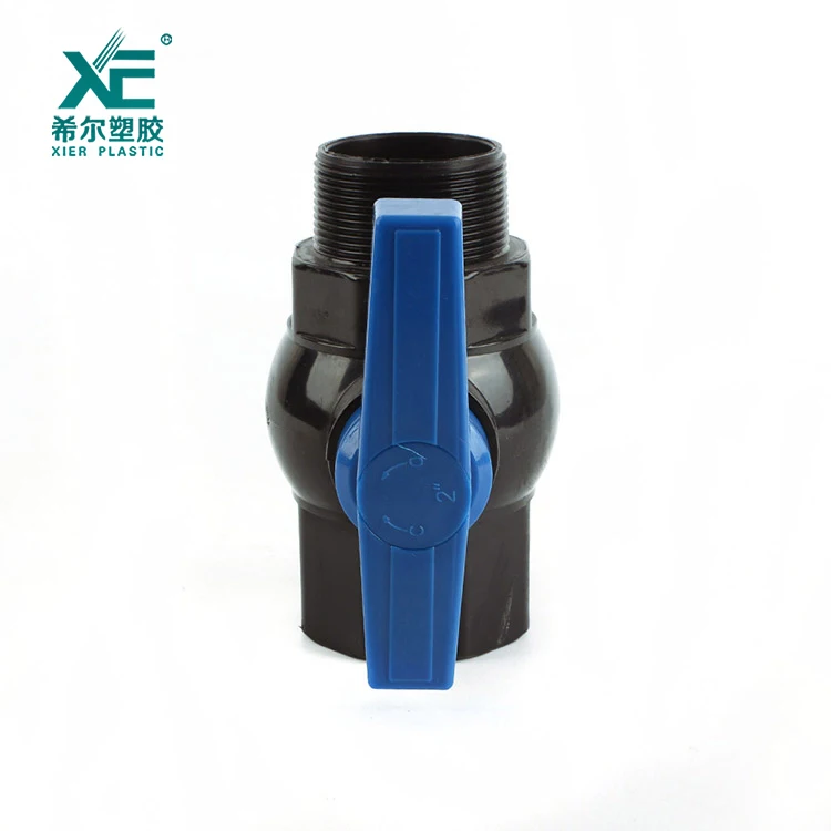 Free sample custom support 1-2 inch plastic female male gate ball valve