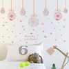 Home Decal Removable PVC wall Stickers Merry Christmas Lob ball Stars Christmas Window Sticker Window Decals for Holiday