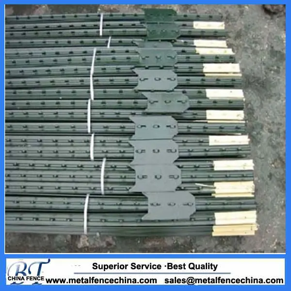 Cheap metal t-post wholesale Hot dipped galvanized studded t post for field fence with high quality foe sale