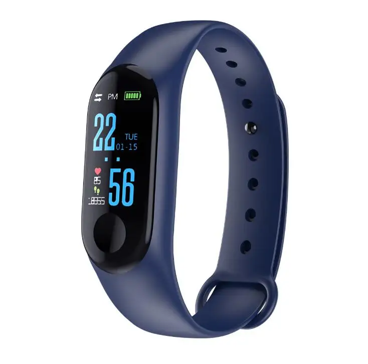 FancyTech M3 PLUS new color screen smart bracelet blood pressure heart rate monitoring waterproof sports bracelet