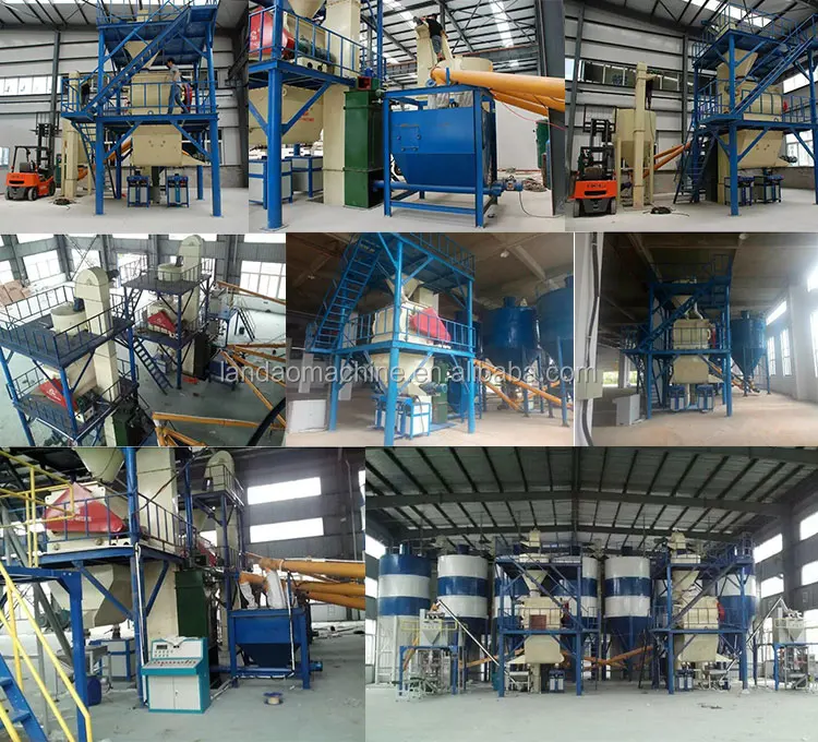 Price Waterproof Floor Cement Ceramic Tile Adhesive Mortar Making Mixing Machine Manufacturing Plant Mixer Production Line 