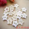 Special White Star Shape Plastic Sewing Button