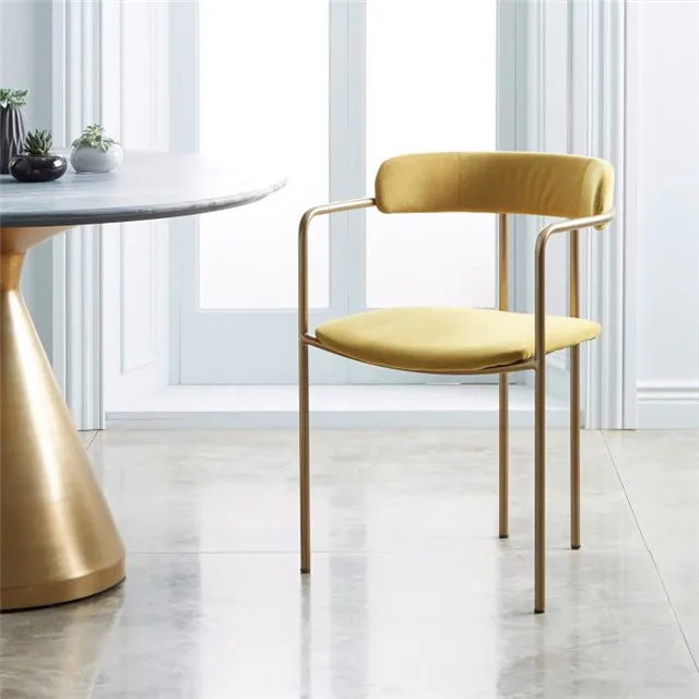 stainless steel dining chairs  dubai golden stainless steel dining chair  vintage furniture dining chairs
