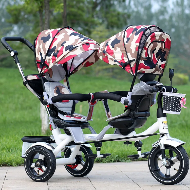 double tricycle stroller