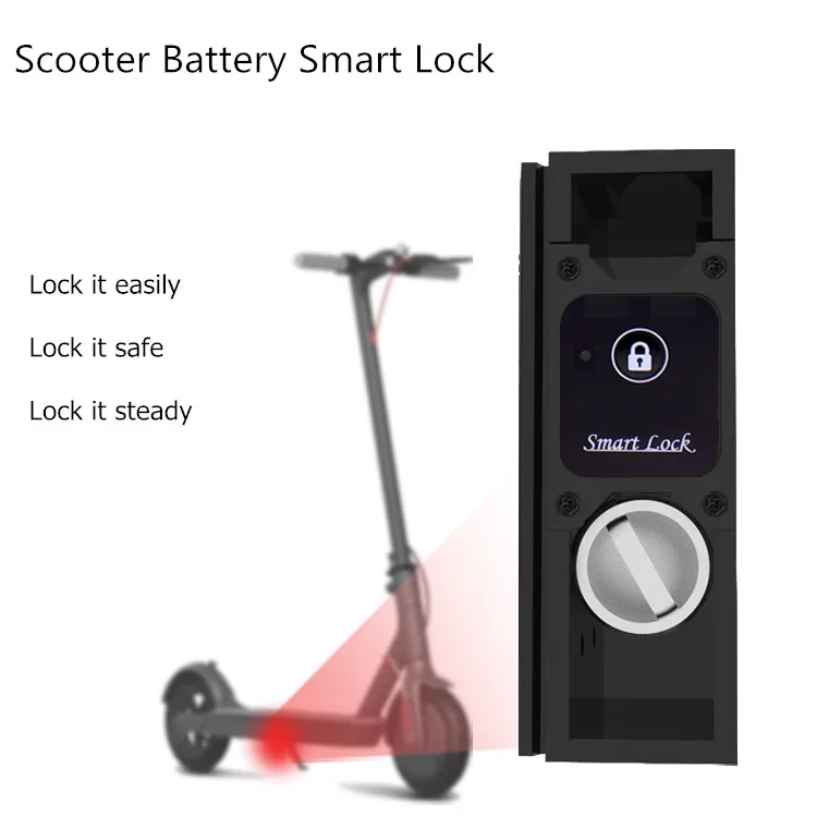 Sharing Rental Electric Scooter Security Iot Locks Qr Code Scanning App Control Smart Swappable