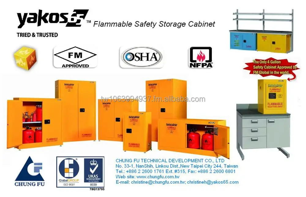 Flammable Safety Storage Cabinet Fm Approved Meets Osha And