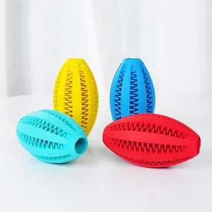 Image of Wholesale Dog Chew Durable Pet Treat Balls Non-Toxic Natural Rubber Tooth Cleaning Dog Toy Ball