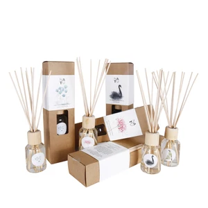 Image of 100ml oil new scented reed diffuser bottles with wood cap