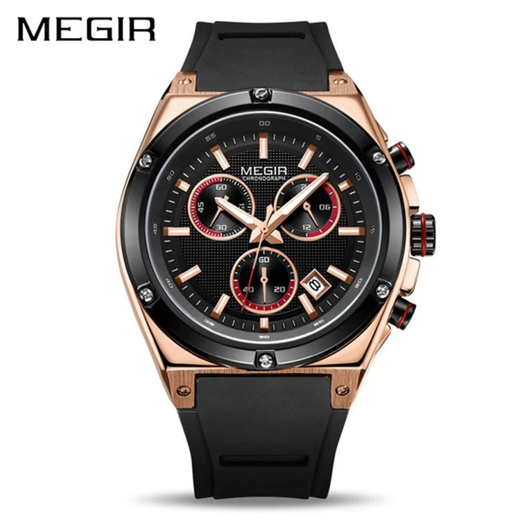 

MEGIR 2073 Luxury Brand Men Sports Watches Waterproof Military Quartz Wrist Watch Male Relogio Masculino