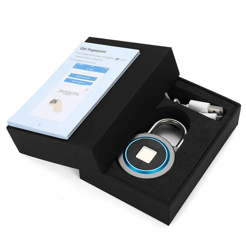 Keyless Bluetooth Fingerprint Padlock with smartphone app