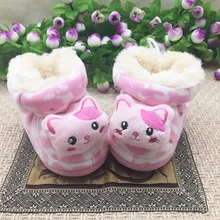 Warm Baby Girl Princess Shoes Sweety Cotton Winter Toddler Baby First Walker Shoes xxl