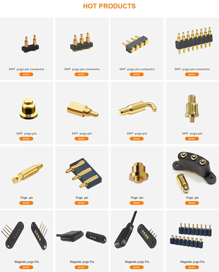 Electronic Component Contact Pins 1mm 2mm 3mm 4mm Brass Connector Pogo