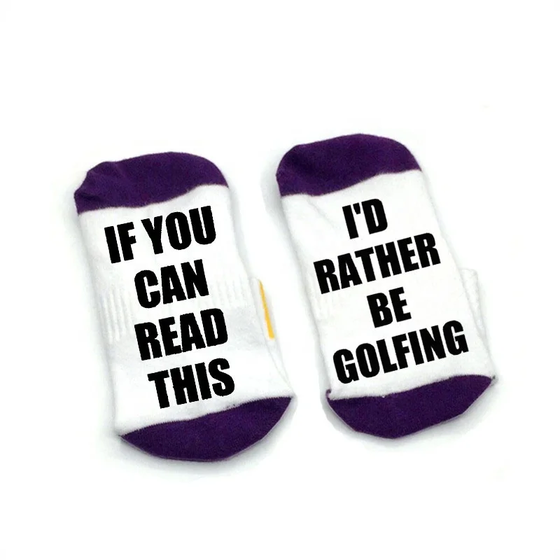 

If You Can Read This I'd rather be golfing Socks cotton comfortable Men Women Socks