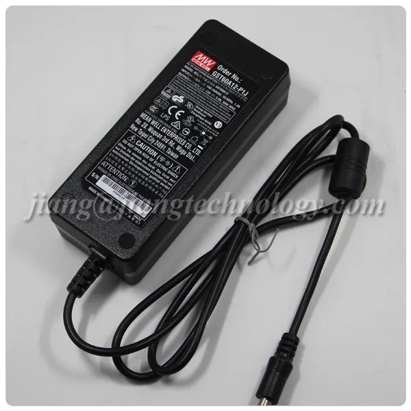Original Meanwell Adaptor GST60A12-P1J 220V AC To 12V DC Transformer Industrial 60W 5A 12V DC Adapter
