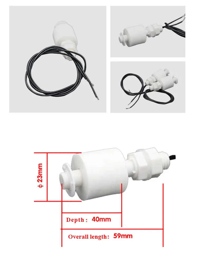 White Liquid Float Switch Magnetic Sensing Ball Float Water Level Sensor Buy Float Level 4313