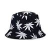 Wholesale Custom Cotton Twill Bucket Hat With printed leaves logo fisherman hat
