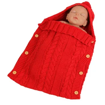 knitted swaddle sleeping bag