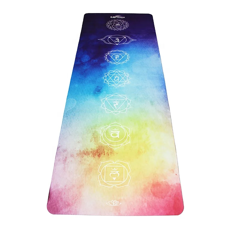 

Factory supply cheap good material anti slip custom suede yoga mat, Customized