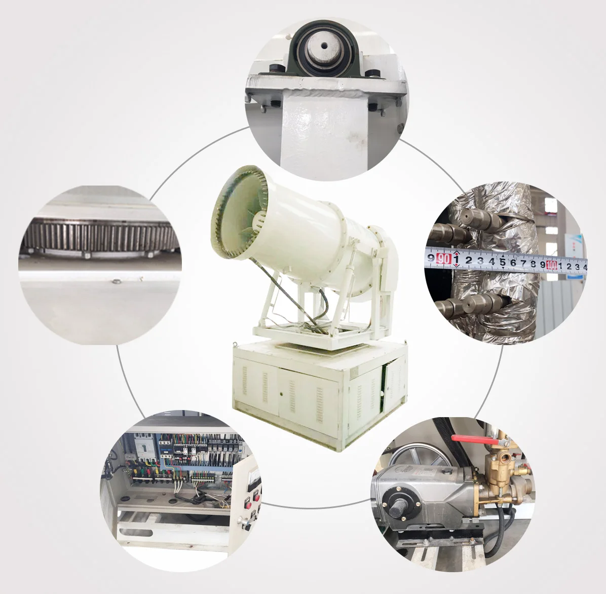 High efficiency fog cannon / agriculture sprayer / water mist cannon / dust suppression