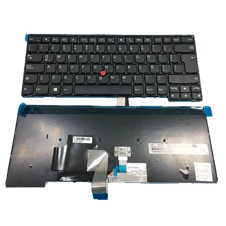 

HK-HHT New Teclado laptop keyboard for Lenovo ThinkPad T440 T450 Spanish keyboard