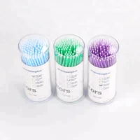 

Colorful Disposable Micro Applicator Eyelash Cleaning/Extension Brush Microbrush For Permanent Makeup Microblading Accessories