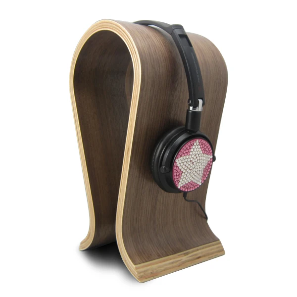 

Headset Display Holder Stand Wood Headphone Holder in Stock