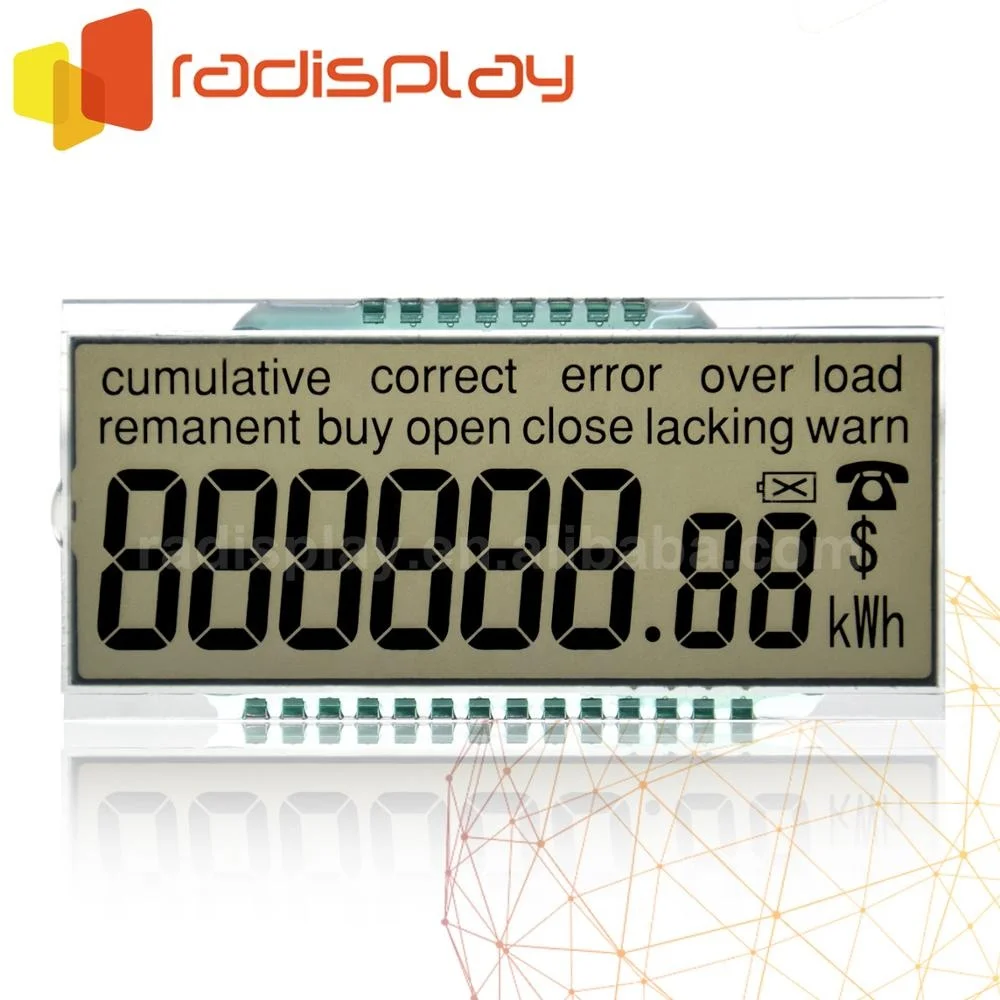 
4 Digit Tn Custom 7 Segment Energy Meter Lcd Display Panel 