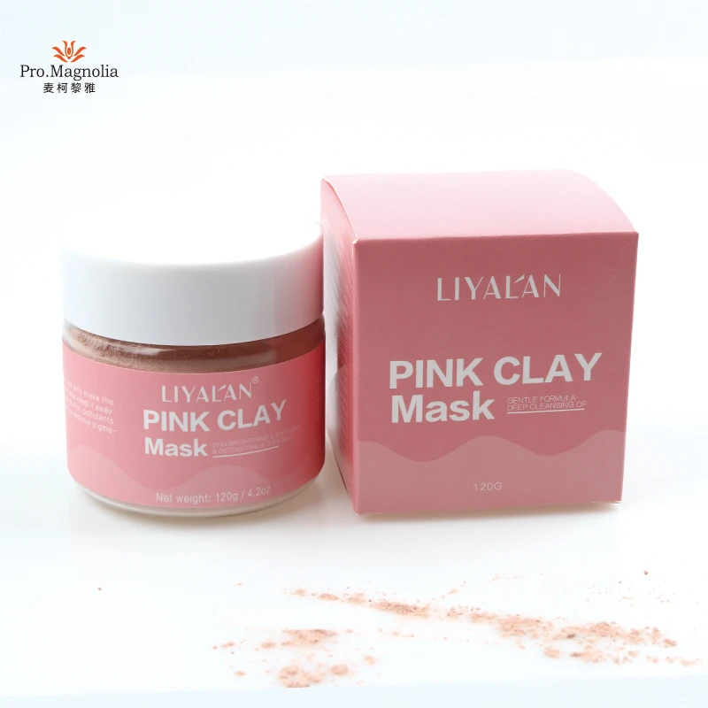 

Wholesale organic private label pink clay mud face mask pink clay mask powder