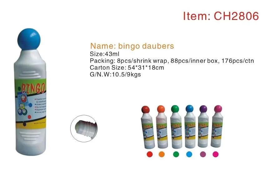 Hot dot marker ,bingo dauber,Colorful factory non-toxic bingo dabber CH-2806