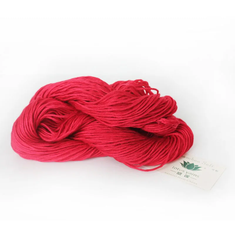 
Wholesale 100% natural hand knit bamboo yarn multi color space dye cotton 