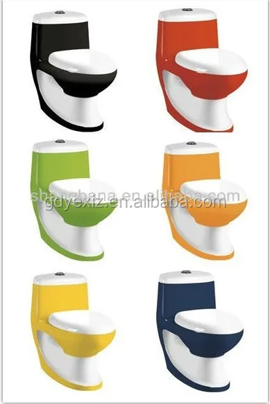 
A3116A bathroom sanitary floor mounted black enamel waterless toilet 