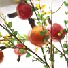Artificial flower cheap price simulation pomegranate fruit bean branch berry simulation flower