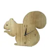 Vintage animal shape wood table clock
