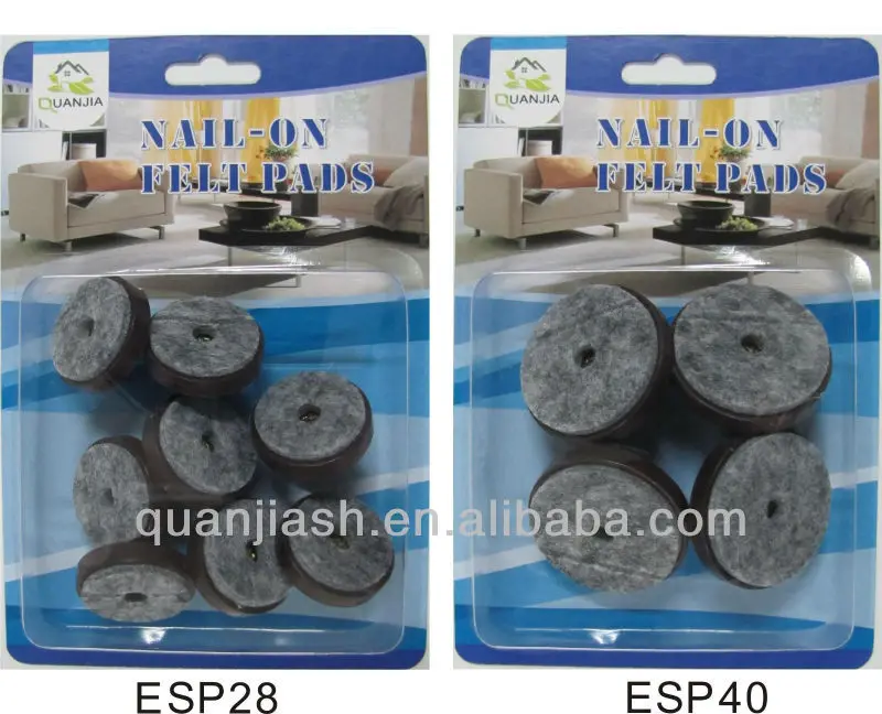 nail on felt chair glides, View nail on felt chair glides, Quanjia or