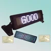 CE RoHS P6mm 12v 7X35pixel white semi-outdoor programmable electronic scrolling led car sign light message
