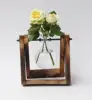 High Quality Fashionable Classic Single Hanging Glass terrarium with wooden stand