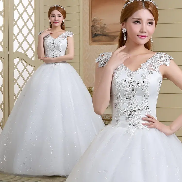 Contemporary Top Sell Embroidery Wedding Dresses For Fat Woman