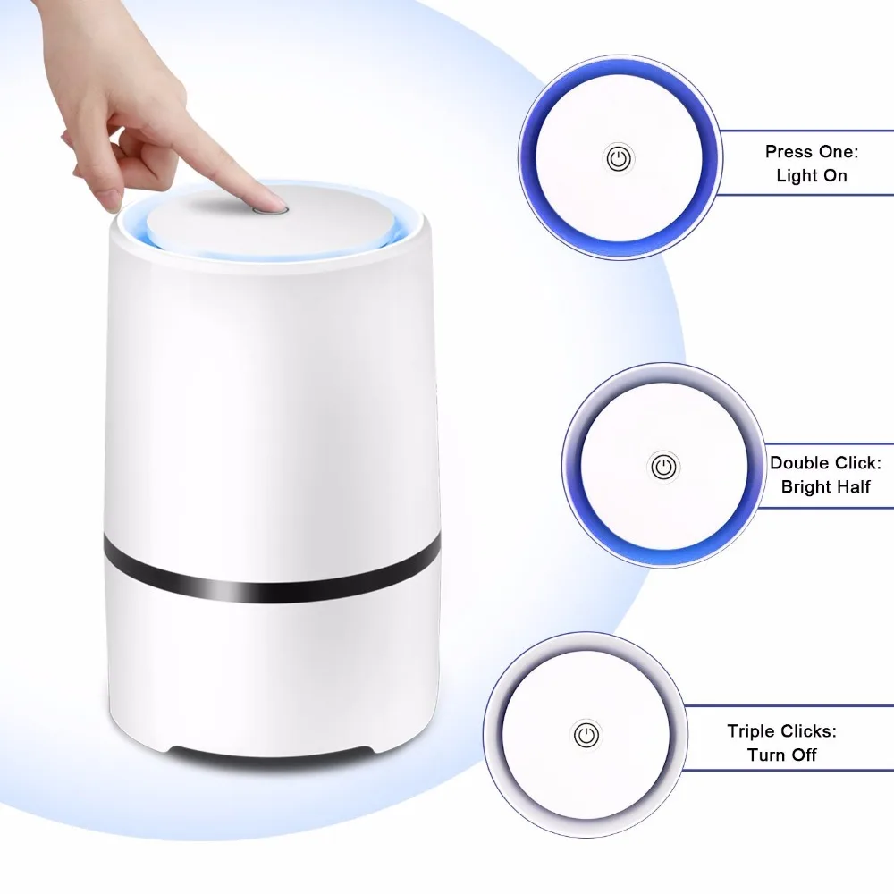 
2020 New Product Mini portable hepa air purifier ionizer,Removes Dust, Cigarette Smoke, Available For Automobile and Small Room. 