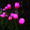 most popularchina factory hot sales solar garden flower light waterproof IP 66 solar tulip flower garden light