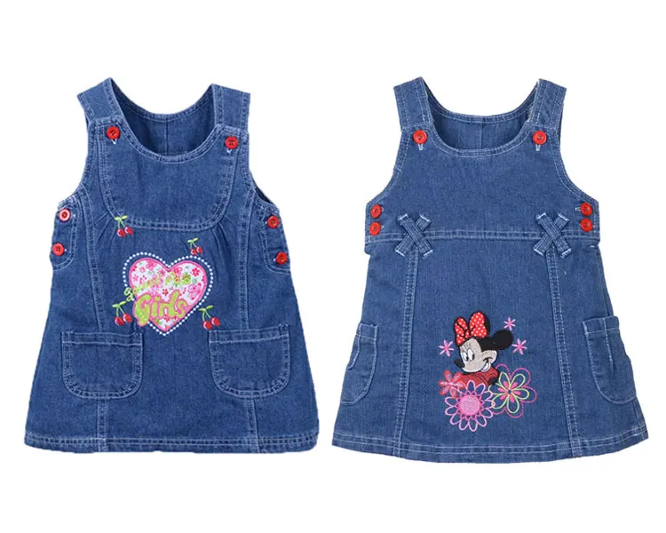 baby jeans frocks