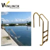 Factory ss316 inox swimming pool 2 step ladder with handrail