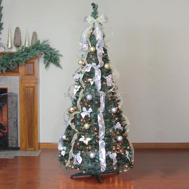 New product ideas 2019 cheap 6ft christmas tree with snow and lights for indoor and outdoor holiday decoration