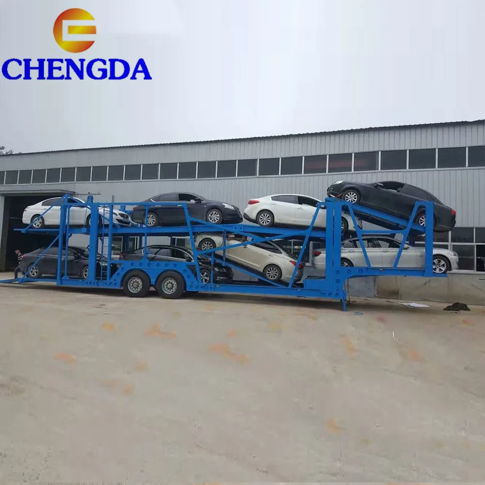 2 Axle 3 Axles Car Carrier Truck Trailer Sale In Dubai Car Carrier Trailer