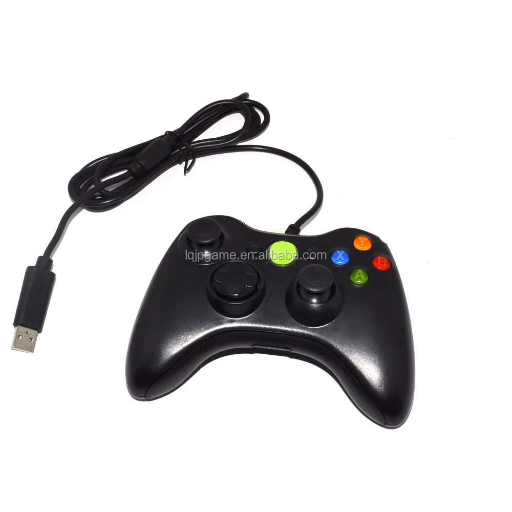 LQJP for Xbox 360 CONTROLLER WIRED Black/White USB WIRED CONTROLLER FOR Xbox 360/PC/WINDOWS
